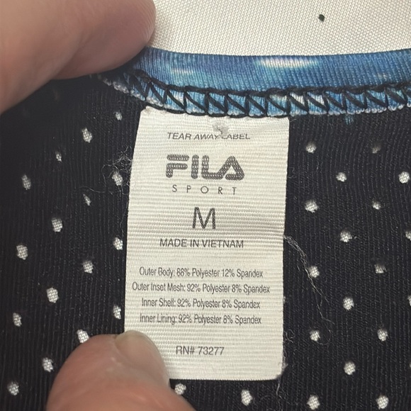 ✨Medium Fila Sport Activewear Athletic Racer Back Tank Top w/ Built-in Bra - Picture 8 of 9